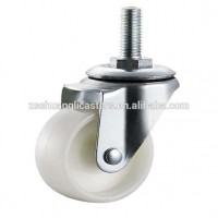 Wheel accessories 2 inch plastic swivel caster with thread furniture moving wheels