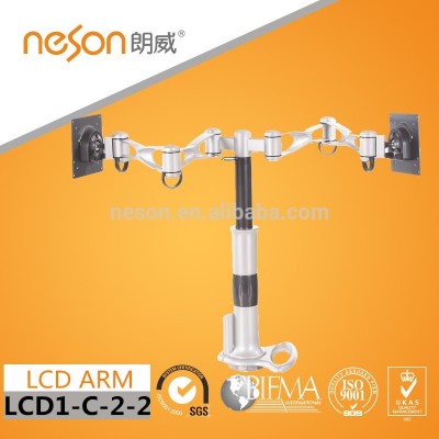 Two arms adjustable mount bracket LCD monitor arm LCD1-C-2-2