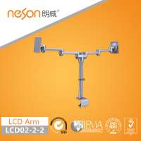 NESON Aluminium 2 Head LCD monitor Arm adjustable